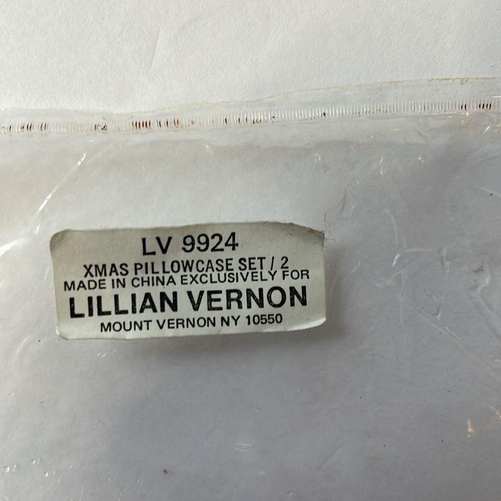 Lillian Vernon 2 PC Vintage Pillow cases NWT Christmas - Picture 6 of 7
